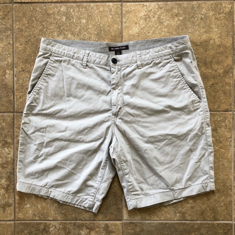 Michael Kors Gray Flat Front Shorts